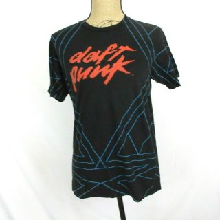 Vintage Daft Punk 2007 Alive Tour Pyramid T - Shirt Small Unisex Black Rare Euc