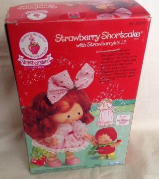 Vintage Strawberry Shortcake Doll With Strawberrykin Berrykin Rare 4