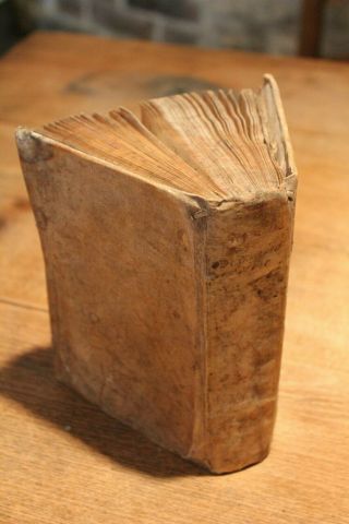 C1600 Latin Handwritten Manuscript Book 400p Physica Logica Rare