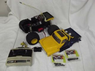 Vintage Tamiya Ford Midnight Pumpkin R/c 1987 With Futaba Attack - Iii Remote Lqqk