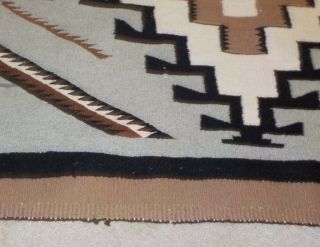 Vintage Large Native American Navajo Rug with Two Grey Hills Pattern,  81 