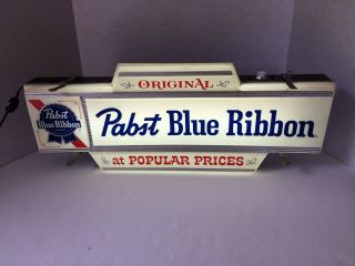 Vintage Pabst Blue Ribbon Lighted Beer Sign EXTREMELY RARE 2