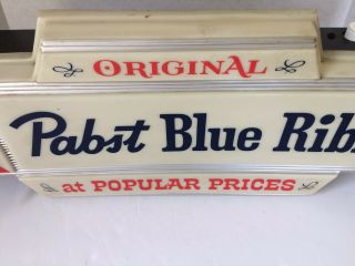 Vintage Pabst Blue Ribbon Lighted Beer Sign EXTREMELY RARE 7