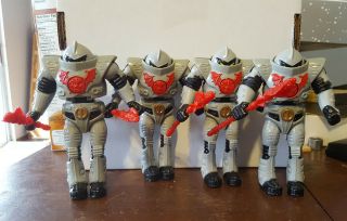 Four (4) Rare Vintage Motu Masters Of The Universe Horde Troopers Complete