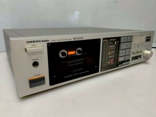 Vintage Onkyo Integra Ta - 2044 Silver Stereo Cassette Tape Deck