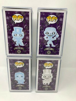 Funko POP Haunted Mansion Disney Parks Exclusive Full Set Hatbox RARE 2