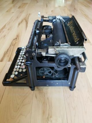 Vintage 1909 Underwood Standard Typewriter No 5 S/N 267410 3