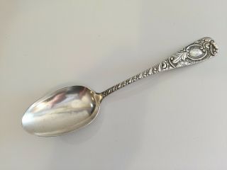 Antique J.  N.  L & Co Sterling Silver Spoon,  8 " Long,  1 3/4 " Wide,  2 Oz Weight