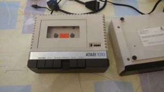 Two Vintage Atari 1010 Cassette Tape Recorder Box Cables Power Supply 8