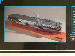 Rare Bluejacket Uss Gambier Bay Aircraft Carrier Wood Ship Model Kit