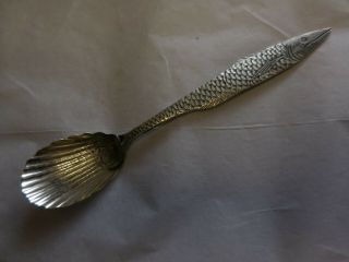 Gorham Virginia Beach Sterling Silver Souvenir Spoon Fish Handle Shell Bowl