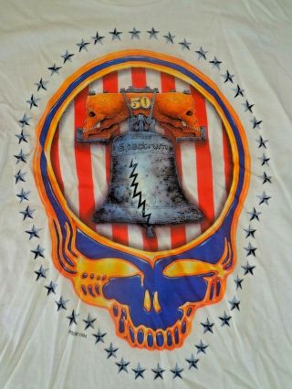 Rare Vintage Grateful Dead 50 1994 at the Spectrum October 5,  6,  7 t - shirt LARGE 4