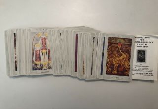 Aleister Crowley Thoth Tarot Deck Vintage 1987 Small Deck Cards