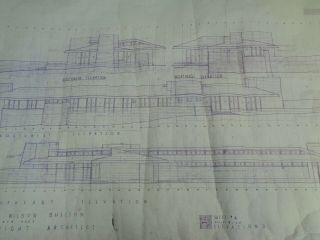 Frank Lloyd Wright Blueprints Very Rare House Plans