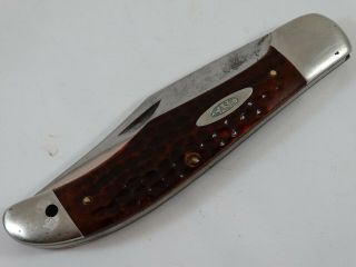 Vintage Case XX 6165SAB Large Folding Hunter Knife with Sheath 1940 - 1964 6