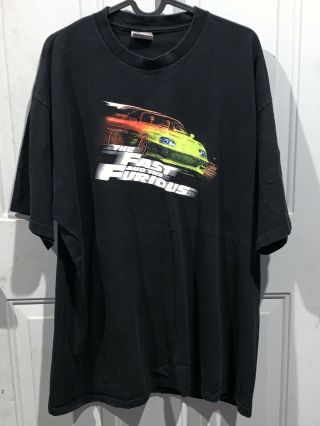 Vintage Fast And The Furious T - Shirt Paul Walker Supra Very Rare Sz Xl