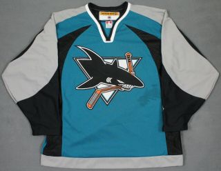 Teemu Selanne 8 San Jose Sharks Vintage Koho Nhl Hockey Jersey Large