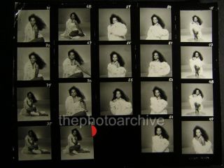 Diana Ross Vintage Oversize 11x14 Contact Sheet By Harry Langdon Os54
