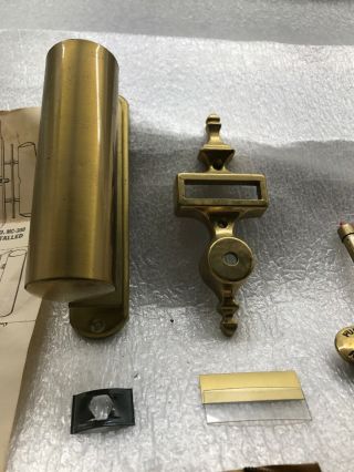 Vintage Nutone Brass Non - Electric Single Note Door Knocker Chime Doorbell