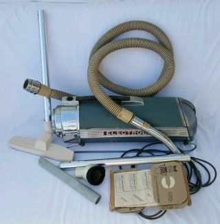 Vintage Electrolux Canister Tube Style Vacuum W/ Power Nozzle &