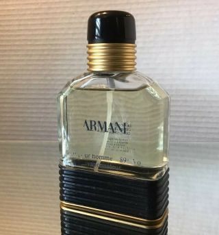 (067) Vintage 3.  4oz Armani Eau Pour Homme 89 Vol Spray By Giorgio Armani,
