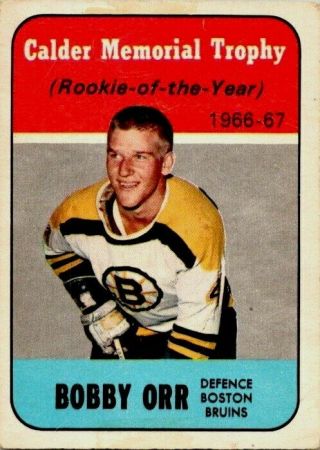 1967 - 68 Topps Bobby Orr Calder 118 Vintage Hockey Card