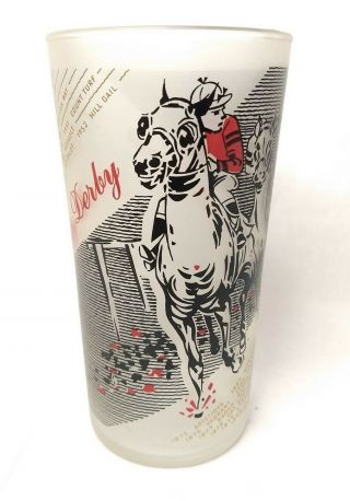 Vintage 1961 Official Kentucky Derby Glass - Pristine