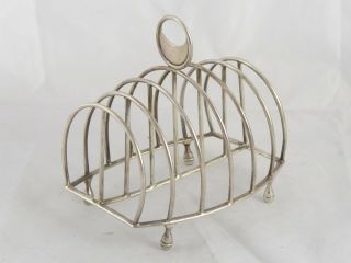 Smart Georgian Style Solid Sterling Silver Toast Rack Elkington & Co 1915 118 G