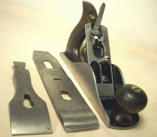 1912 to1918 STANLEY SMOOTH PLANE NO.  2C TYPE 11 RARE CORRUGATED WOODWORKING TOOL 11