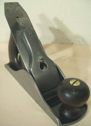 1912 to1918 STANLEY SMOOTH PLANE NO.  2C TYPE 11 RARE CORRUGATED WOODWORKING TOOL 3
