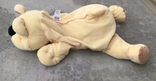 VTG Fisher Price Plush Rumple Honey Bear Floppy Toy Rare 1993 Yellow 18 