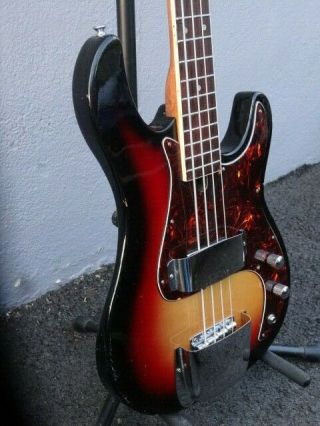 Vintage Teisco Short Scale Bass Guitar 30 " P - Bass