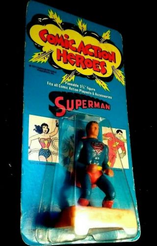 Vintage 1975 Mego Comic Action Heroes Superman 3 - 3/4 " Unpunched