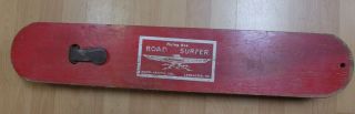 Vintage Flying Ace Road Surfer Wood Skateboard Metal Wheels Trucks 1960