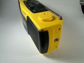 Vintage CFS - 920 SONY SPORT YELLOW AM/FM Cassette Boombox w/ AC Adapter 3