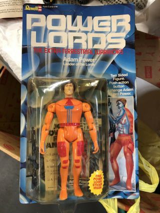 Vintage 1982 Revell Power Lords Adam Power Old Stock Unpunched Moc