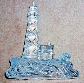 Vintage Lenox Lighthouse Made In Germany Solid Crsytal 7 