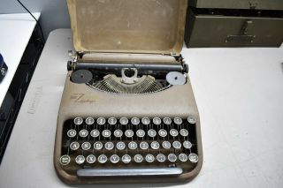 Vintage Antique Typewriter Corona Zephyr Lc Smith 1930 