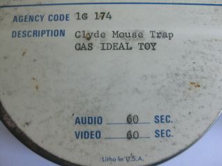 Vintage 16mm IDEAL TOY GAME Film Commercial - MOUSE TRAP LONG VERSION CLYDE A3 2