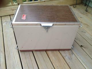 Vintage Coleman Cooler Convertible Upright Refrigerator Ice Chest Box