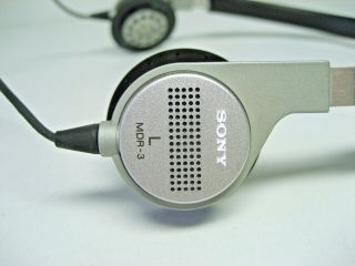 Vintage Sony MDR - 3 Dynamic Stereo Walkman Headphones Japanesse - Made 5