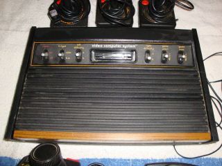 VINTAGE ATARI SUNNYVALE HEAVY SIXER 6 SWITCH CONSOLE,  CONTROLLERS AND 20 GAMES, 2