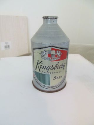 Vtg Kingsbury Crowntainer Beer Can - Sheboygan Wisconsin