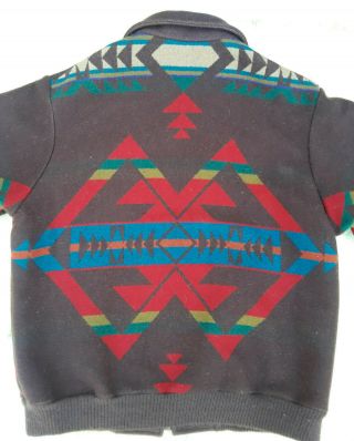Vintage Pendleton Western Wear Wool Jacket Mens Size L Navajo Blanket