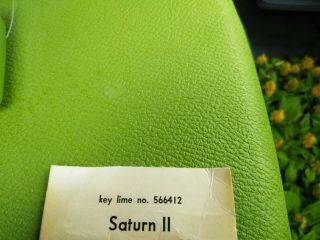 Vintage Key Lime Samsonite Saturn Makeup Train Case Carry On Luggage Tray & Key 5