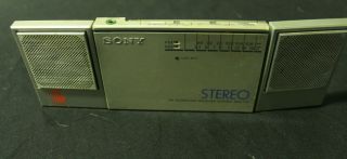 Sony Fm/am Stereo Receiver Srs - F10 Vintage Portable Boombox Aux Rare