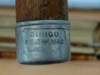 Vintage F.  E.  Thomas Dirigo Trout Bamboo Fly Rod 3 Sections/2 Tips 7