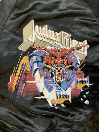 Vintage 1980s Judas Priest Jacket / Coat Defenders of the Faith Size Medium 2