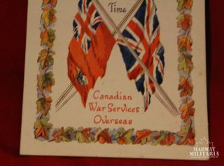 Canadian War Services Overseas,  Salvation Army,  named Christmas Card (inv16025) 2