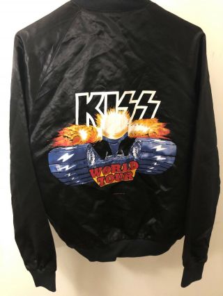 Vintage Kiss Satin Tour Jacket 1983 Winterland Rock Express Jacket All Over Rare